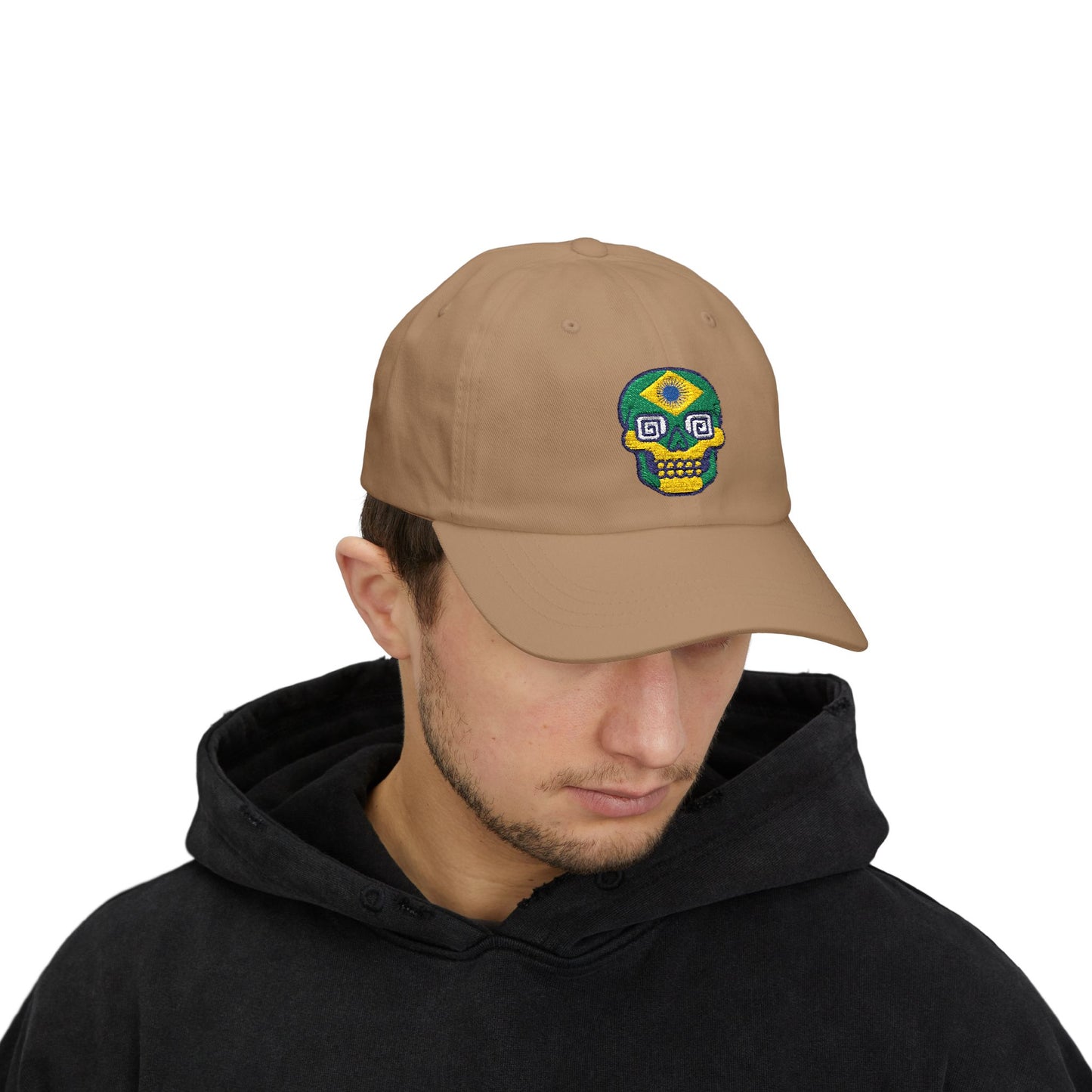 Colorful Skull Classic Dad Cap - Trendy Summer Hat for Music Festivals, Beach Days, Casual Outings, Unique Gift for Him, Adjustable Snapback
