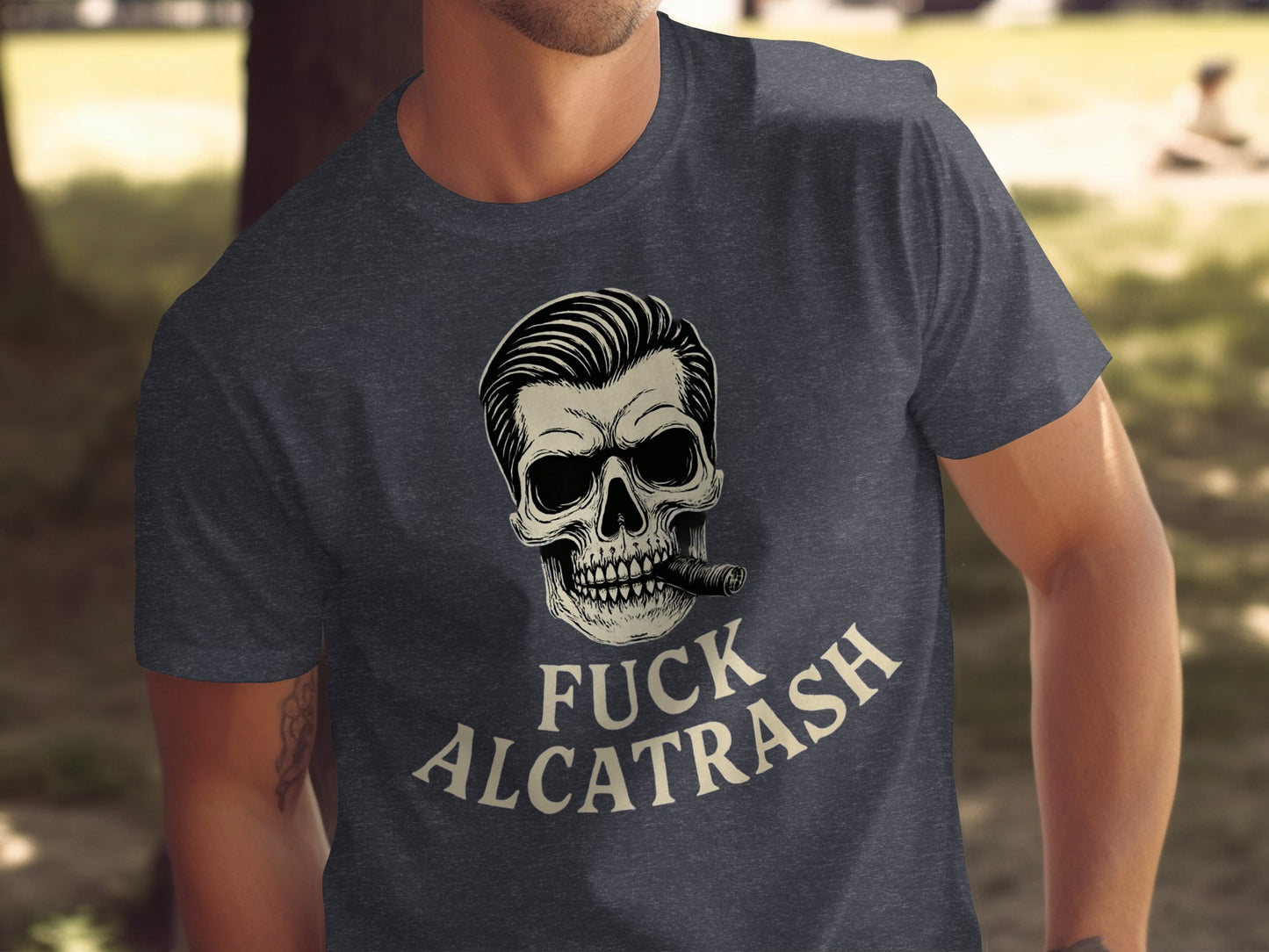 Fuck Alcatrash Skull Graphic T-shirt product type