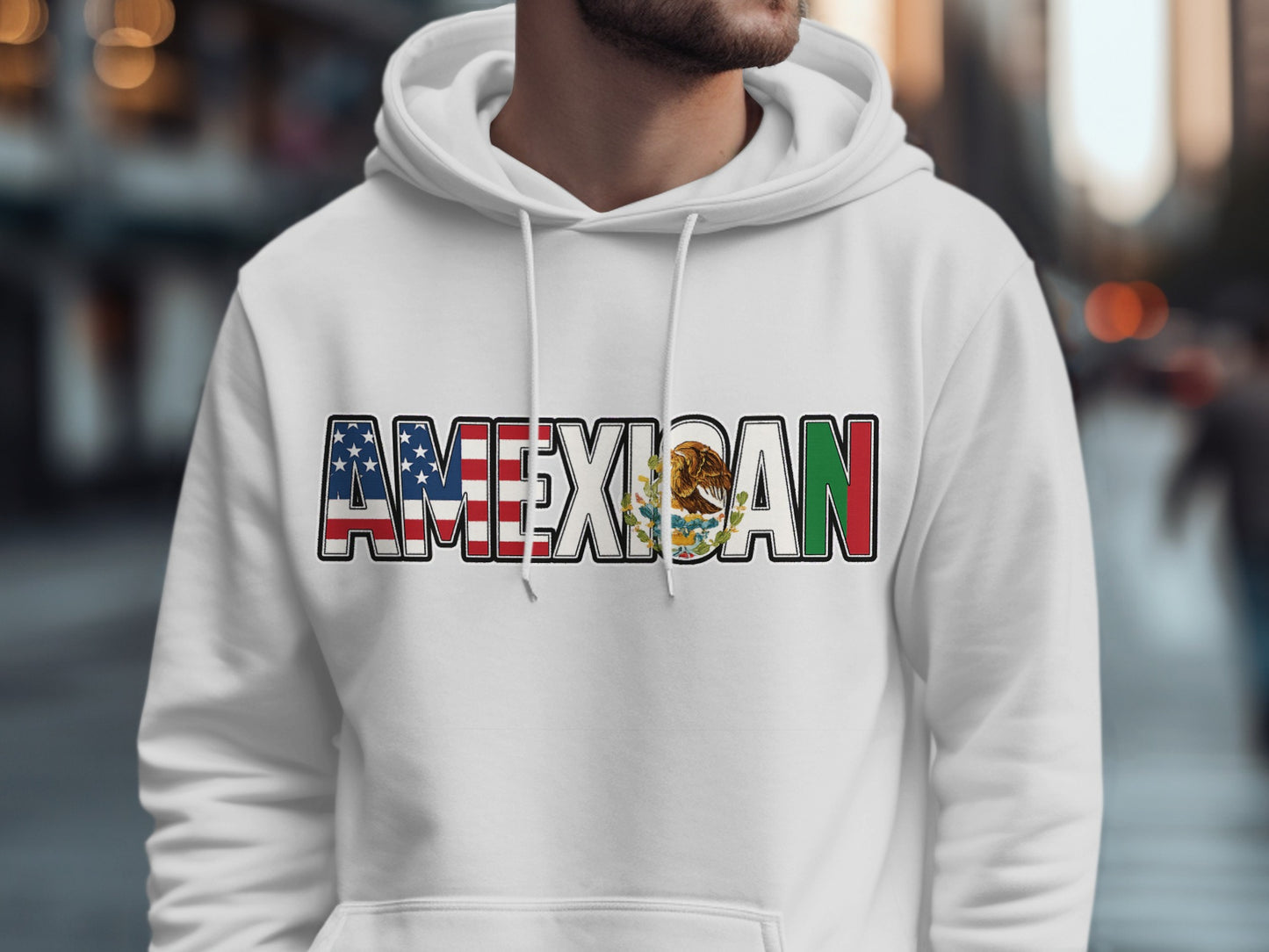 AMEXICAN USA and Mexico Flag Hoodie product type