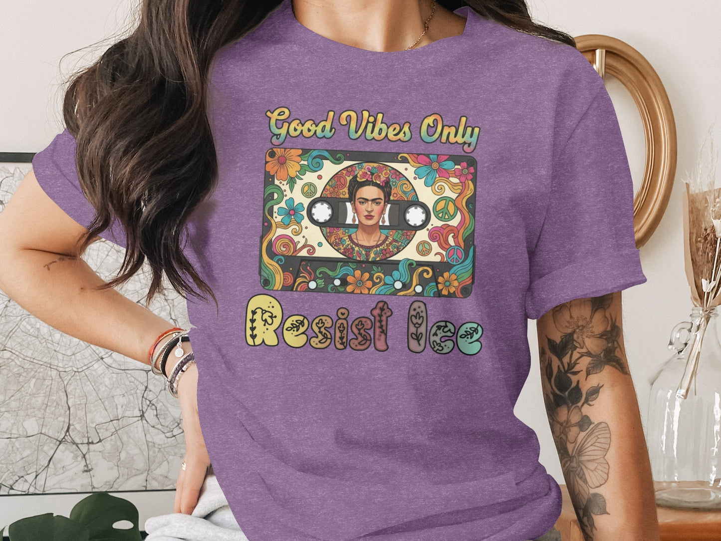 Good Vibes Only Resist Tee Artistic Graphic product
