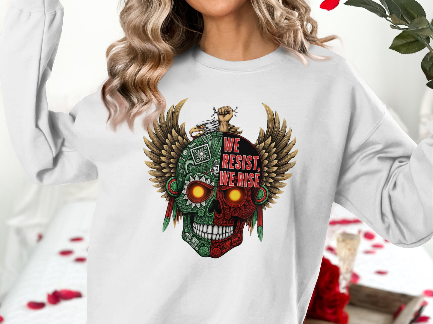 Unique We Resist We Rise Graphic Sweatshirt product type