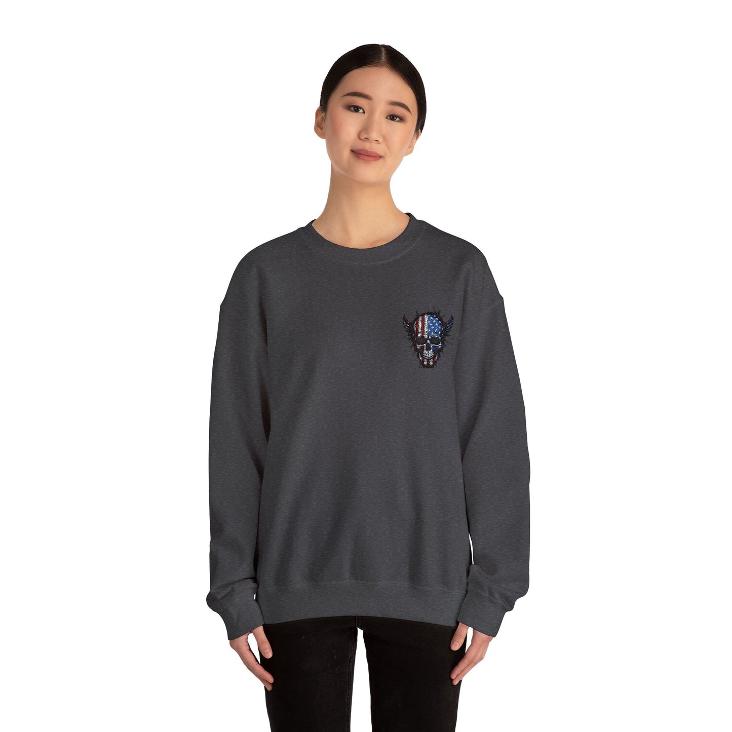 Artistic Graphic Crewneck Sweatshirt - Bold Design for Creative Souls