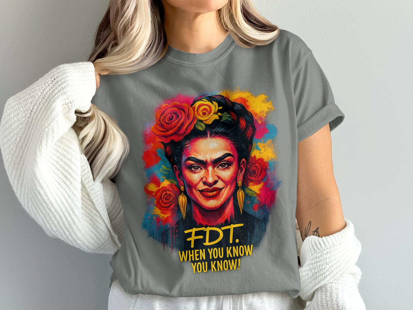 Colorful Artistic FDT When You Know You Know Shirt product
