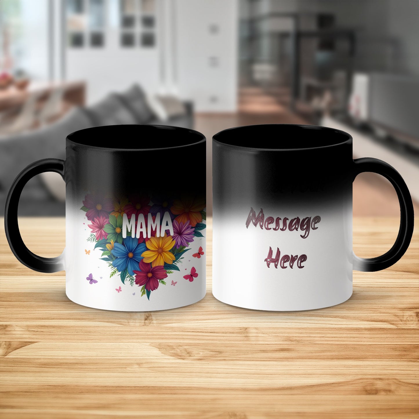 Mama Flower Heart Design Customizable Mug product