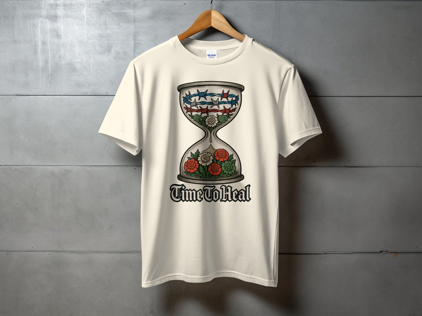 Time To Heal Hourglass Graphic Tees Casual Wear product
