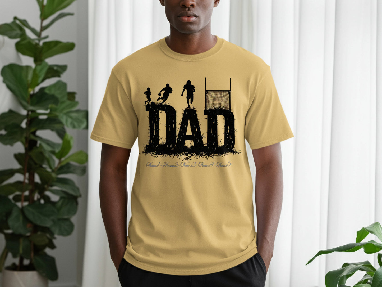 Father's Day Soccer Theme Dad Graphic T-shirt product type