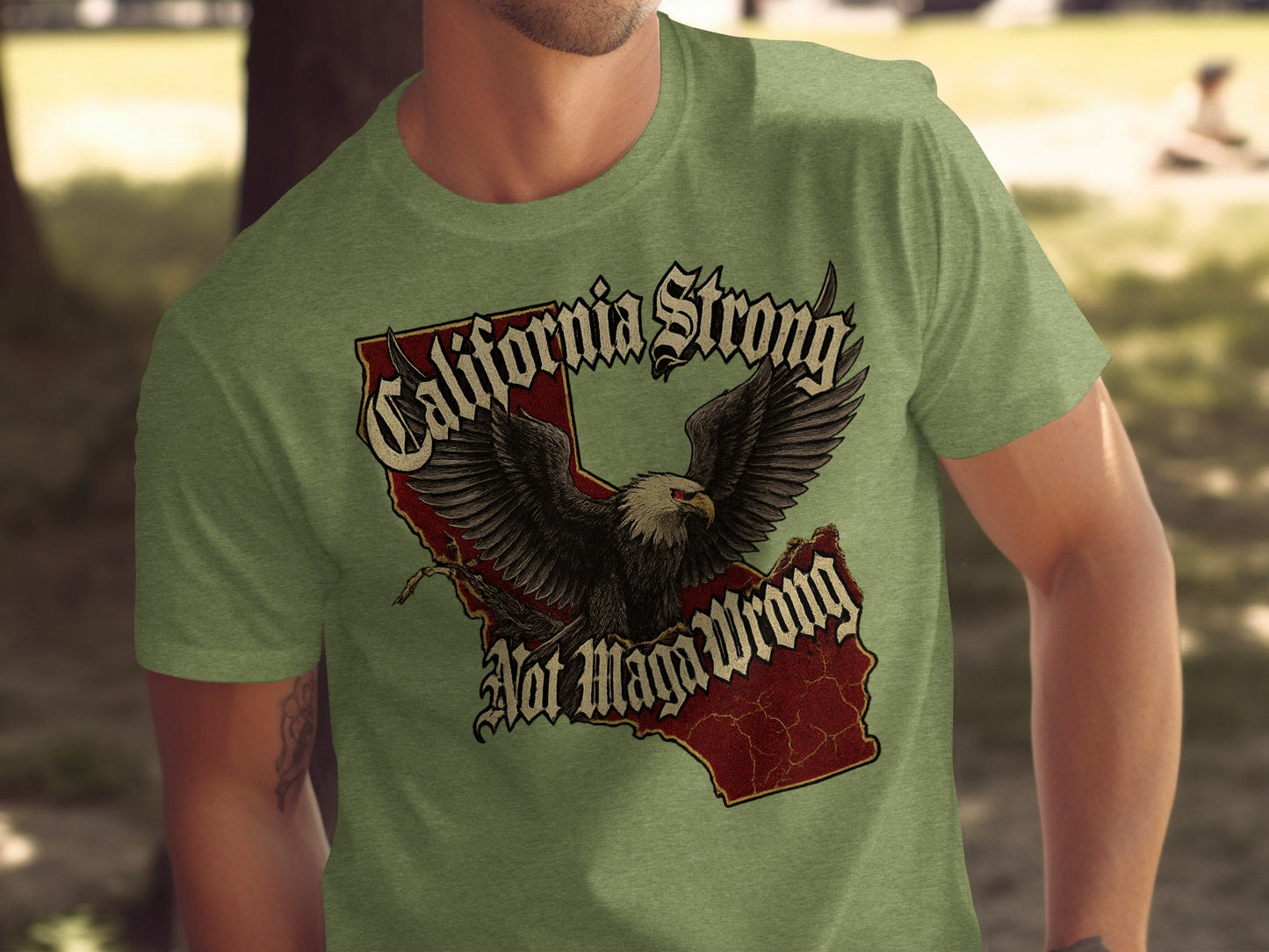 California Strong Not Manwroug Graphic T-shirt product