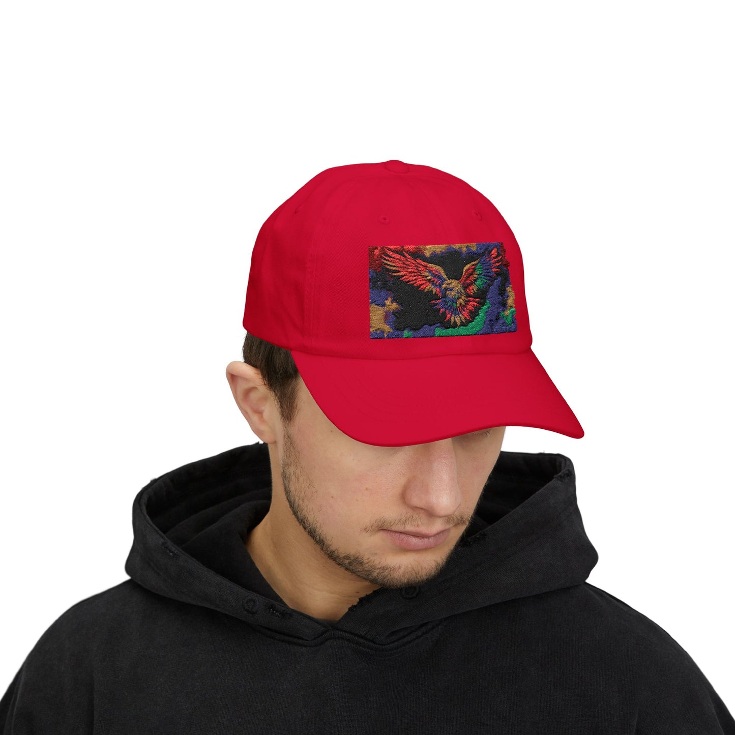 Pride hat Vibrant Eagle Embroidered Cap, Stylish Hat for Outdoors, Casual Wear, Gift Bird Lover's Accessory