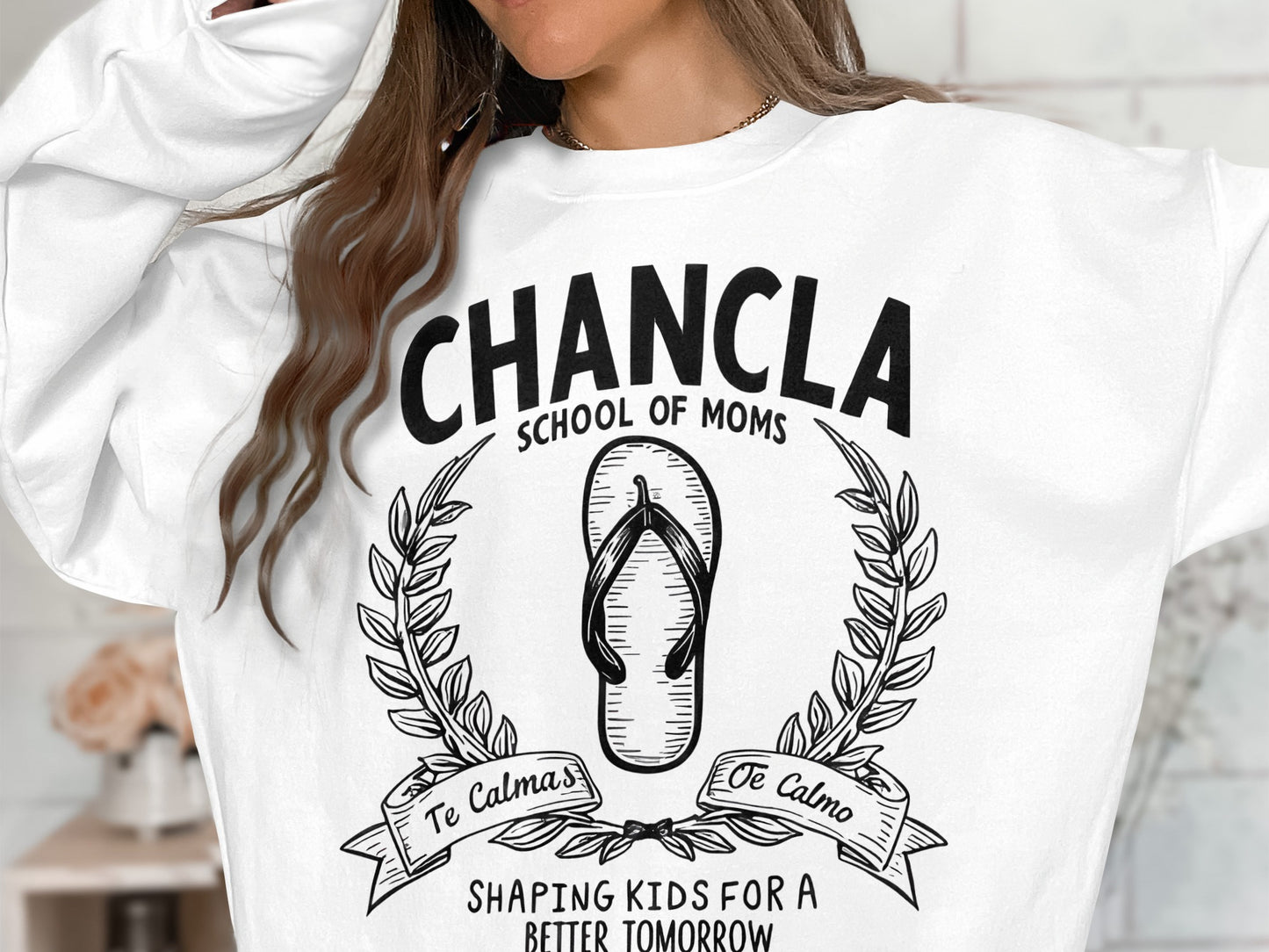 CHANCLA School of Moms Graphic Sweatshirt product