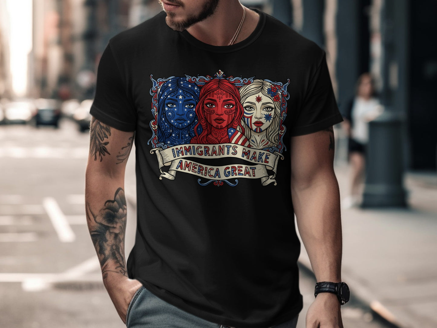 Immigrants Make America Great Graphic T-shirt product type