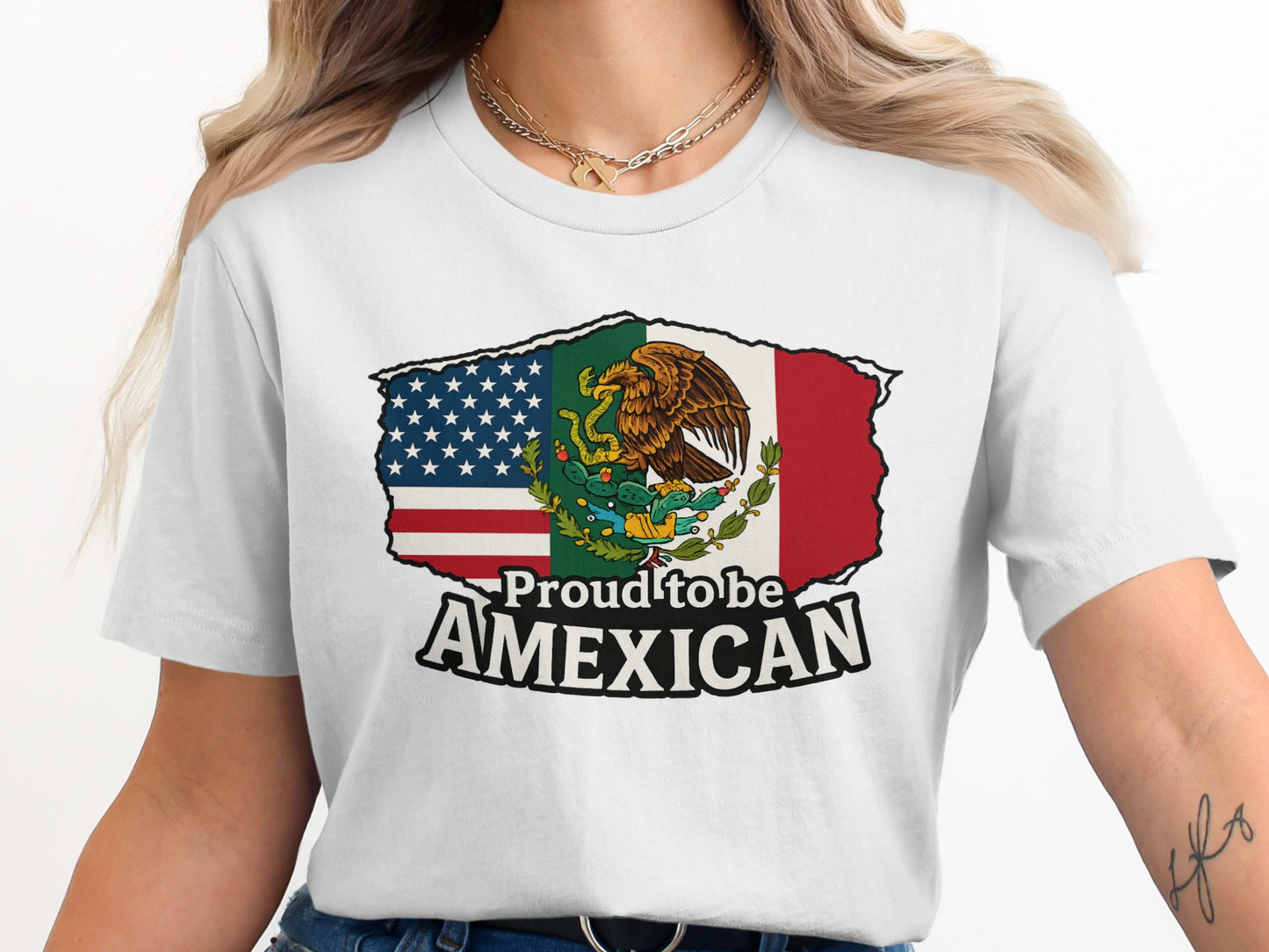 Proud to be AMEXICAN Graphic Tee shirt product