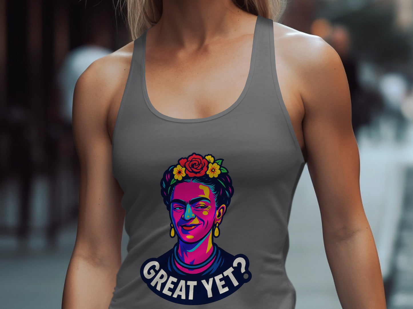 Colorful Frida Kahlo Design on Women's Tank Top product