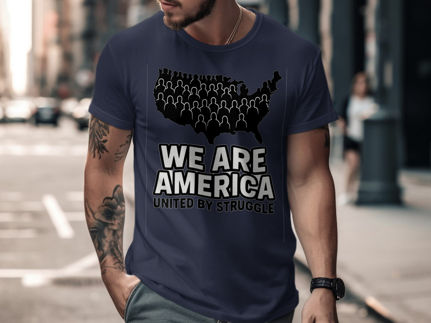 We Are America United by Struggle Graphic T-shirt Product