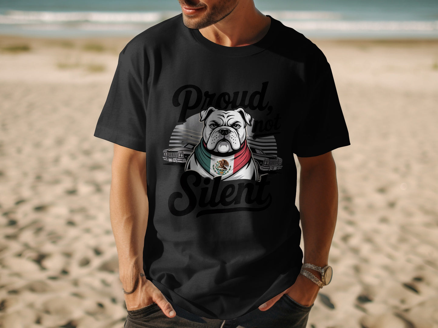 Proud Not Silent Bulldog Graphic T-Shirt product type