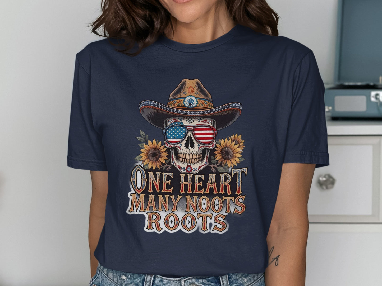 One Heart Many Noots Roots Graphic T-Shirt product