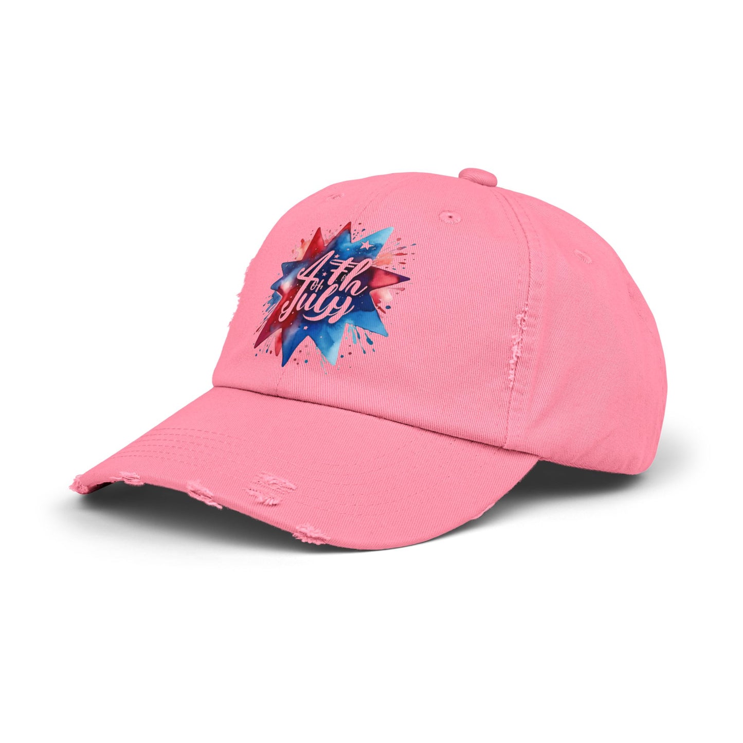 4th of July Unisex Distressed Cap - Celebratory Style for Summer Adventures