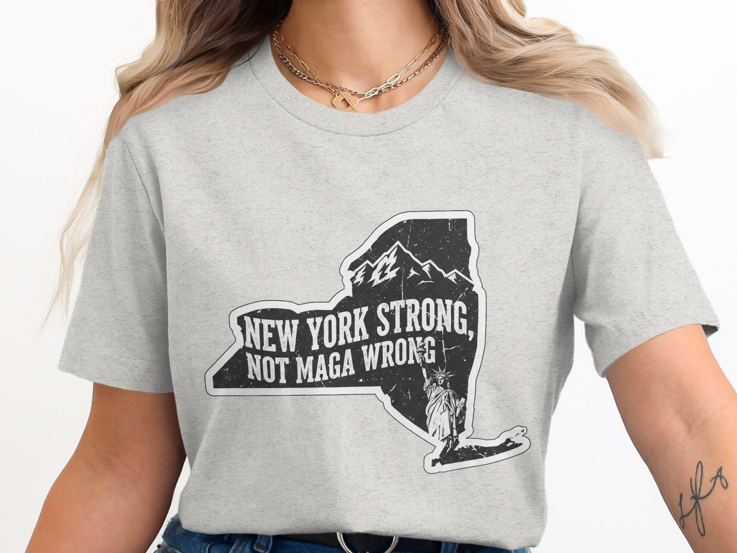 New York Strong Not Maga Wrong Graphic T-shirt product