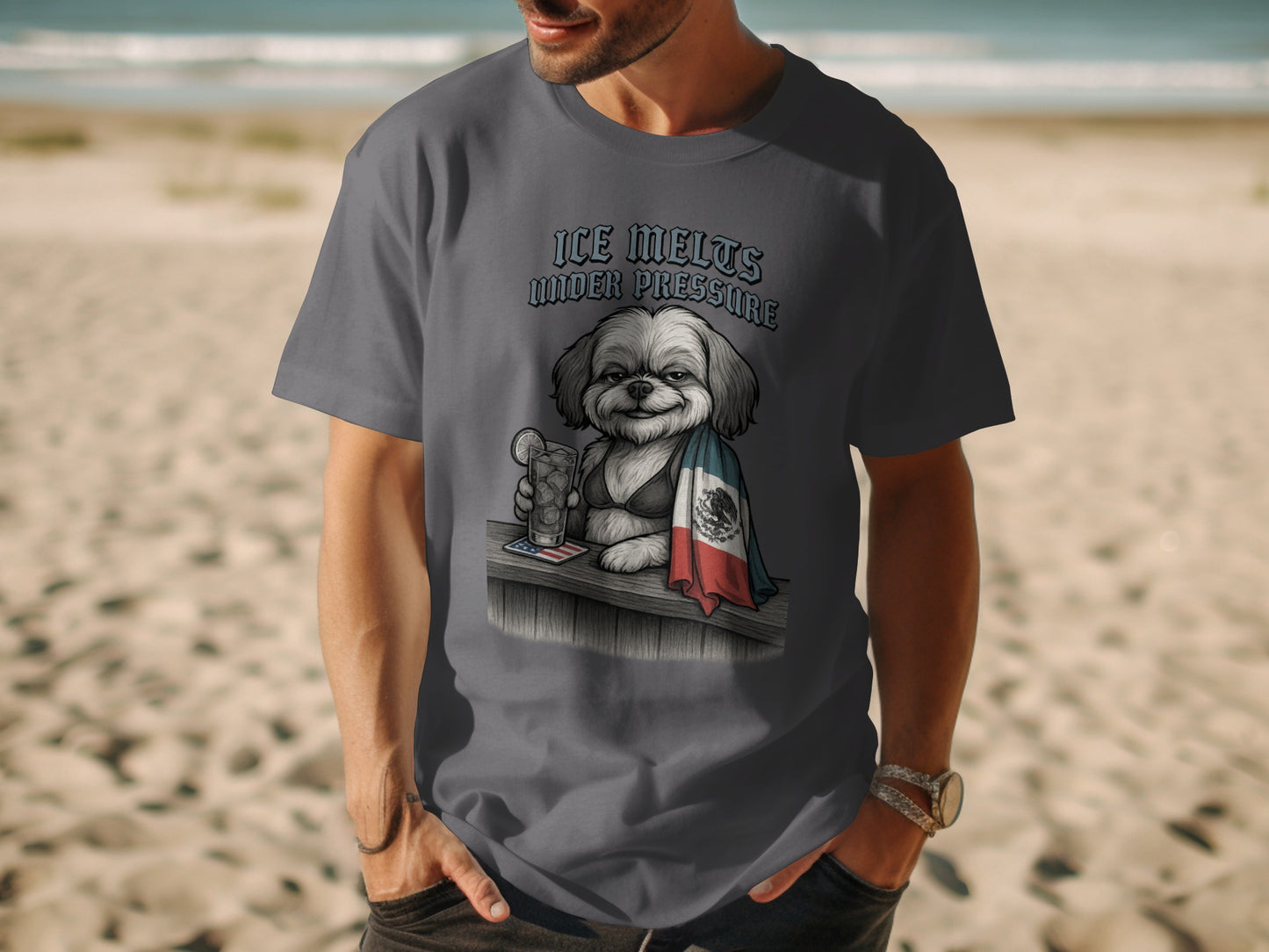 Ice Melts Under Pressure Dog Graphic T-Shirt product