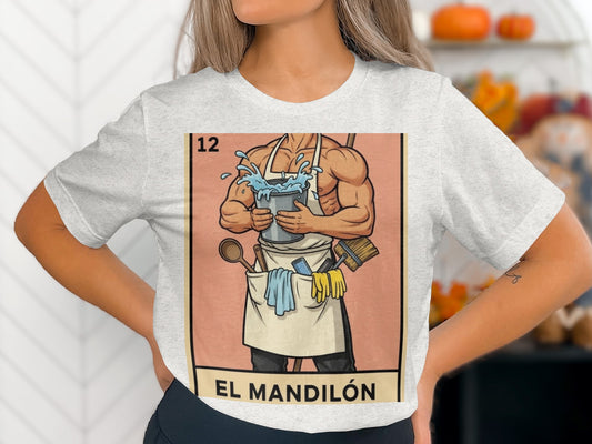 El Mandilón Muscular Cartoon T-Shirt product type