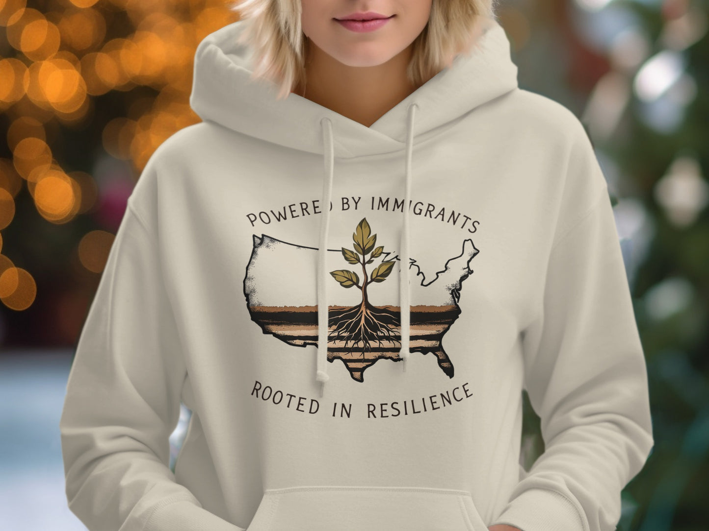 Powered by Immigrants Rooted in Resilience product type