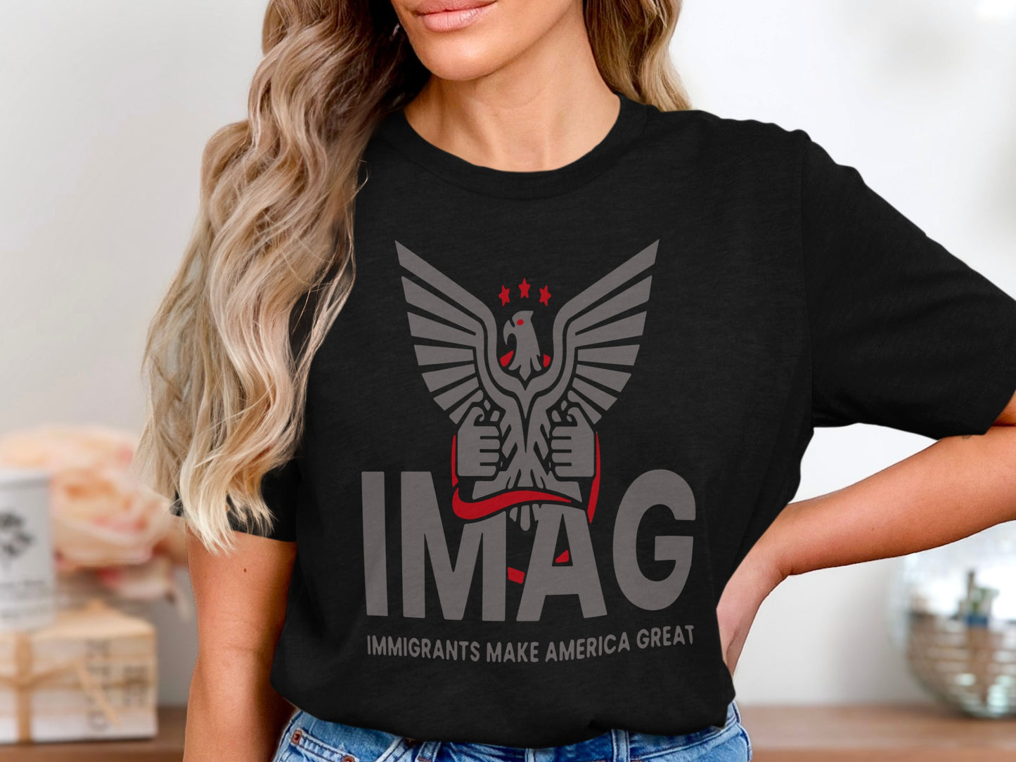 Immigrants Make America Great IMAG T Shirt product