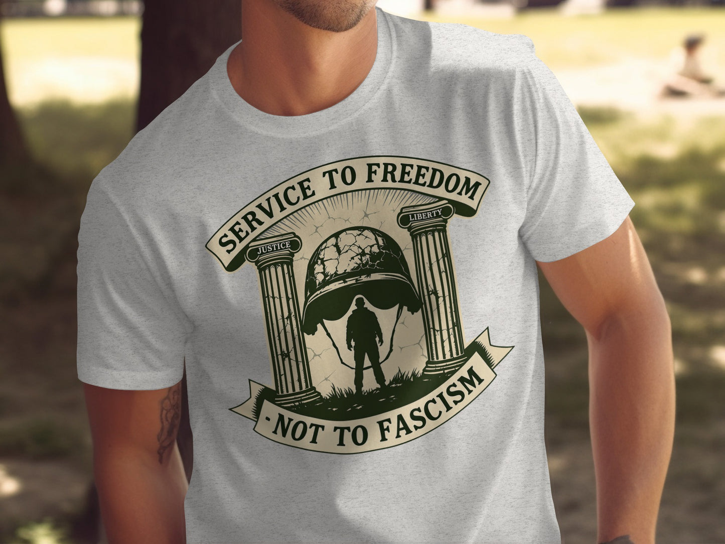 Service to Freedom Not to Fascism T-shirt