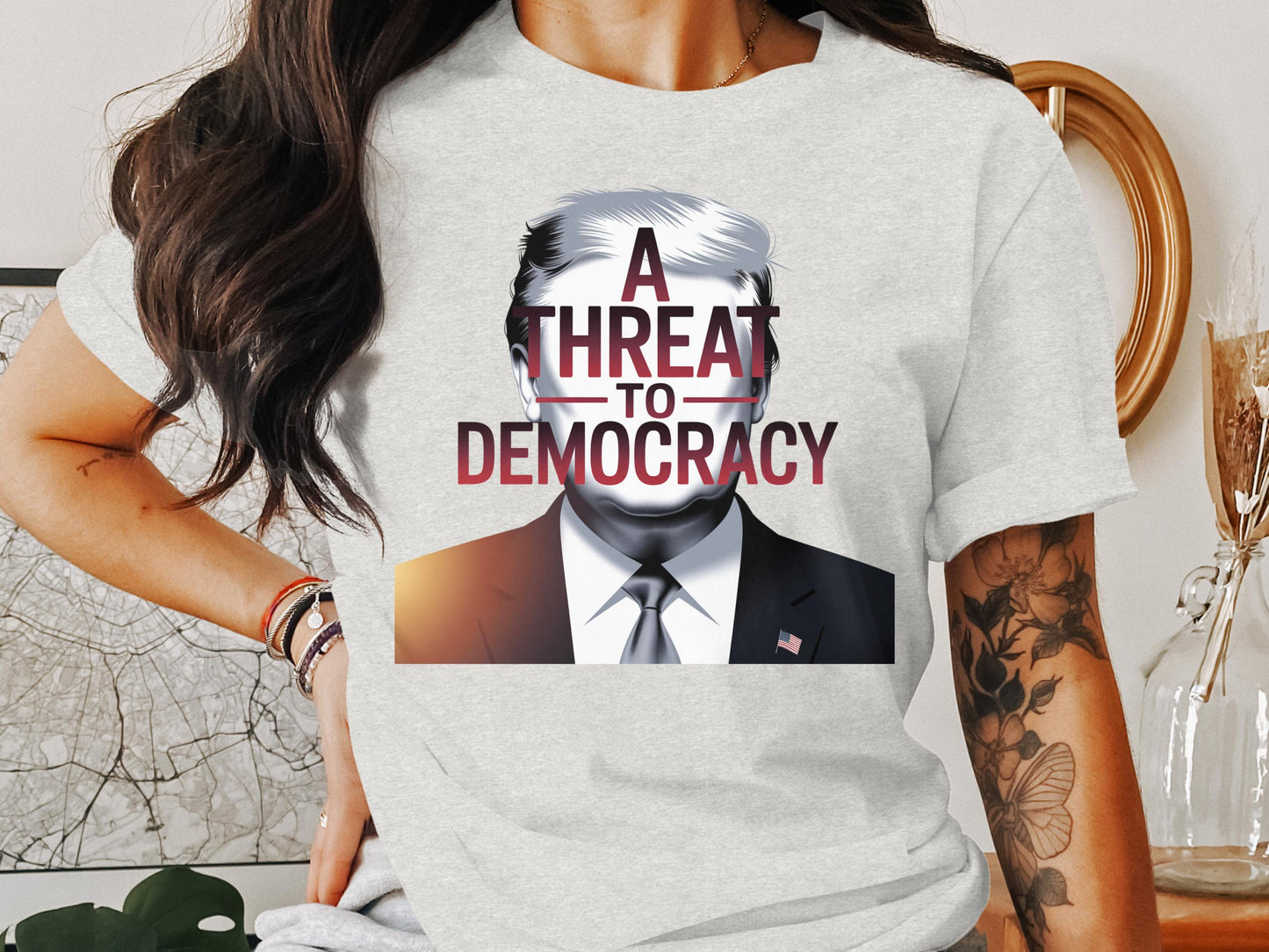 A Threat to Democracy Graphic Tee Shirt product type