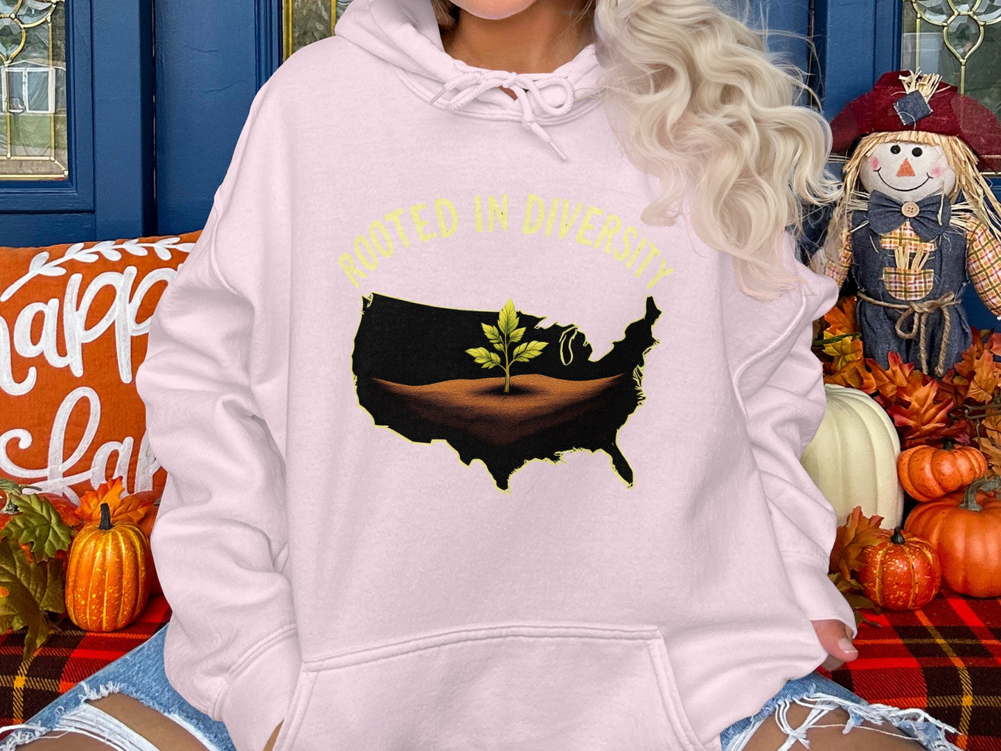 Rooted in Diversity USA Map Design Hoodie product