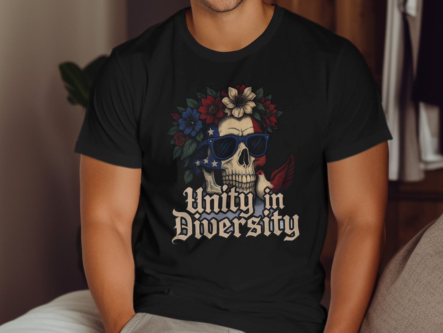Unity in Diversity Skull Graphic T-shirt product type