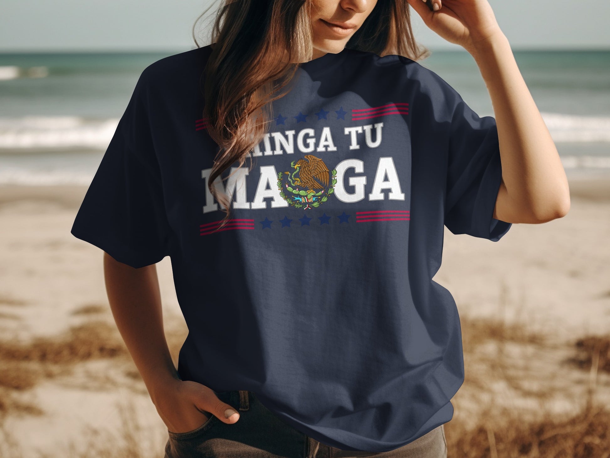 Minga Tu Maga Shirt with Graphic Text Design product
