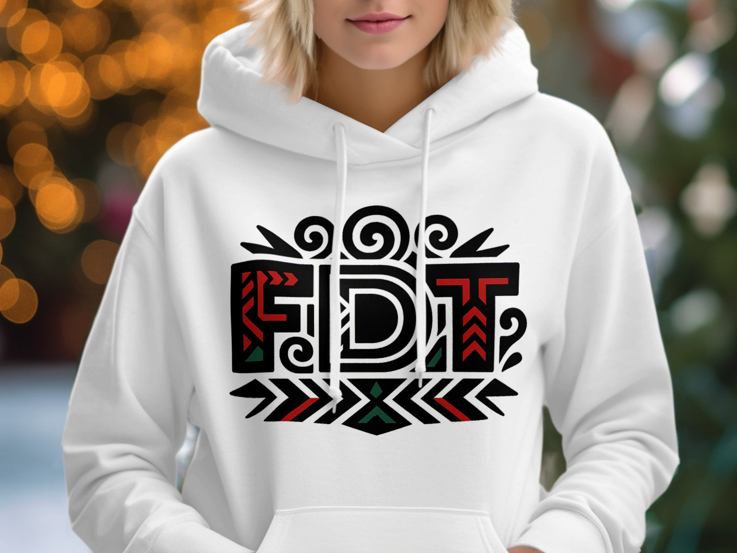 Stylish FDT Graphic Design Pullover Hoodie product