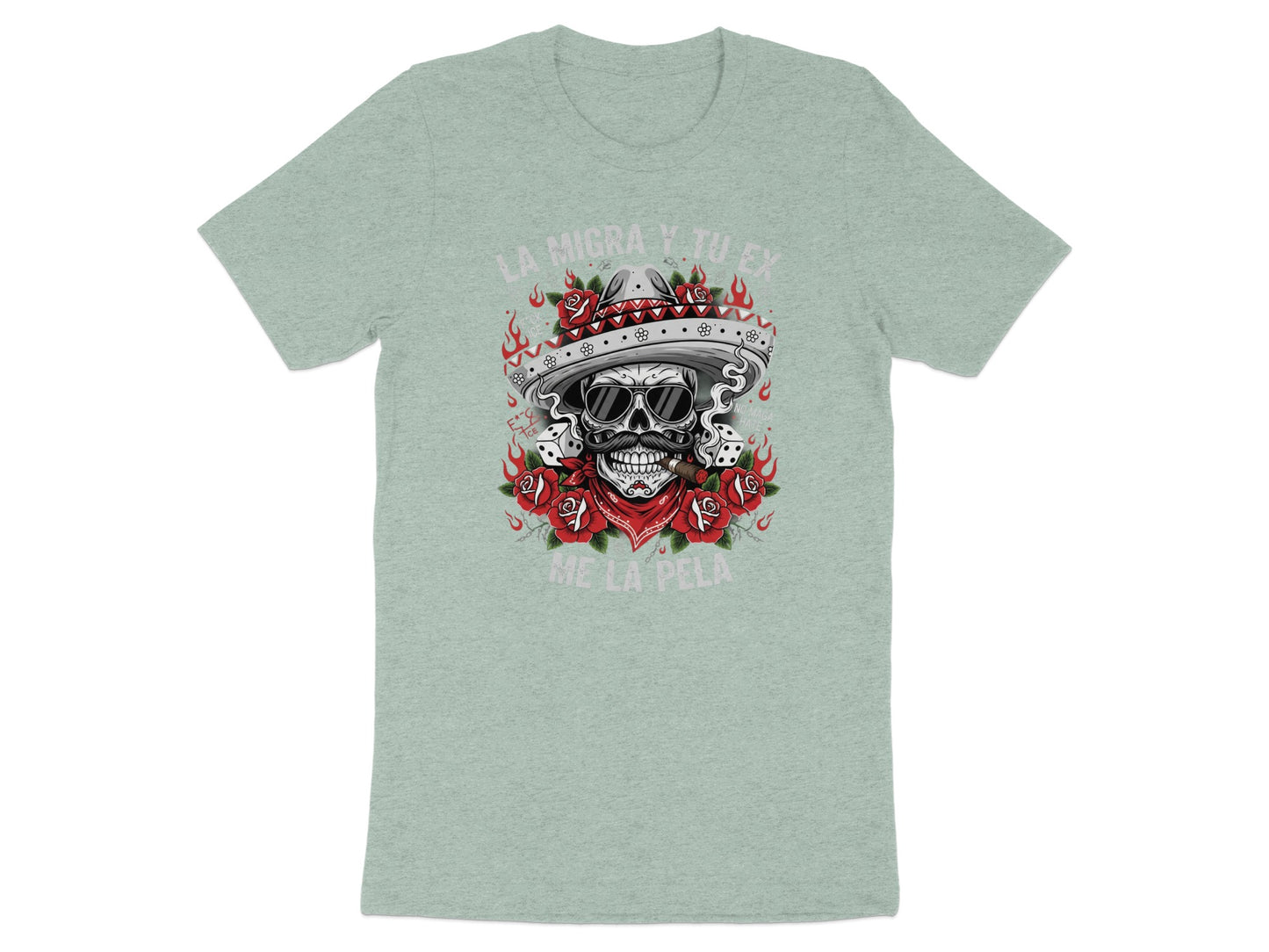 La Negra Y Tu Ex Me La Pela Skull Graphic T-Shirt product type