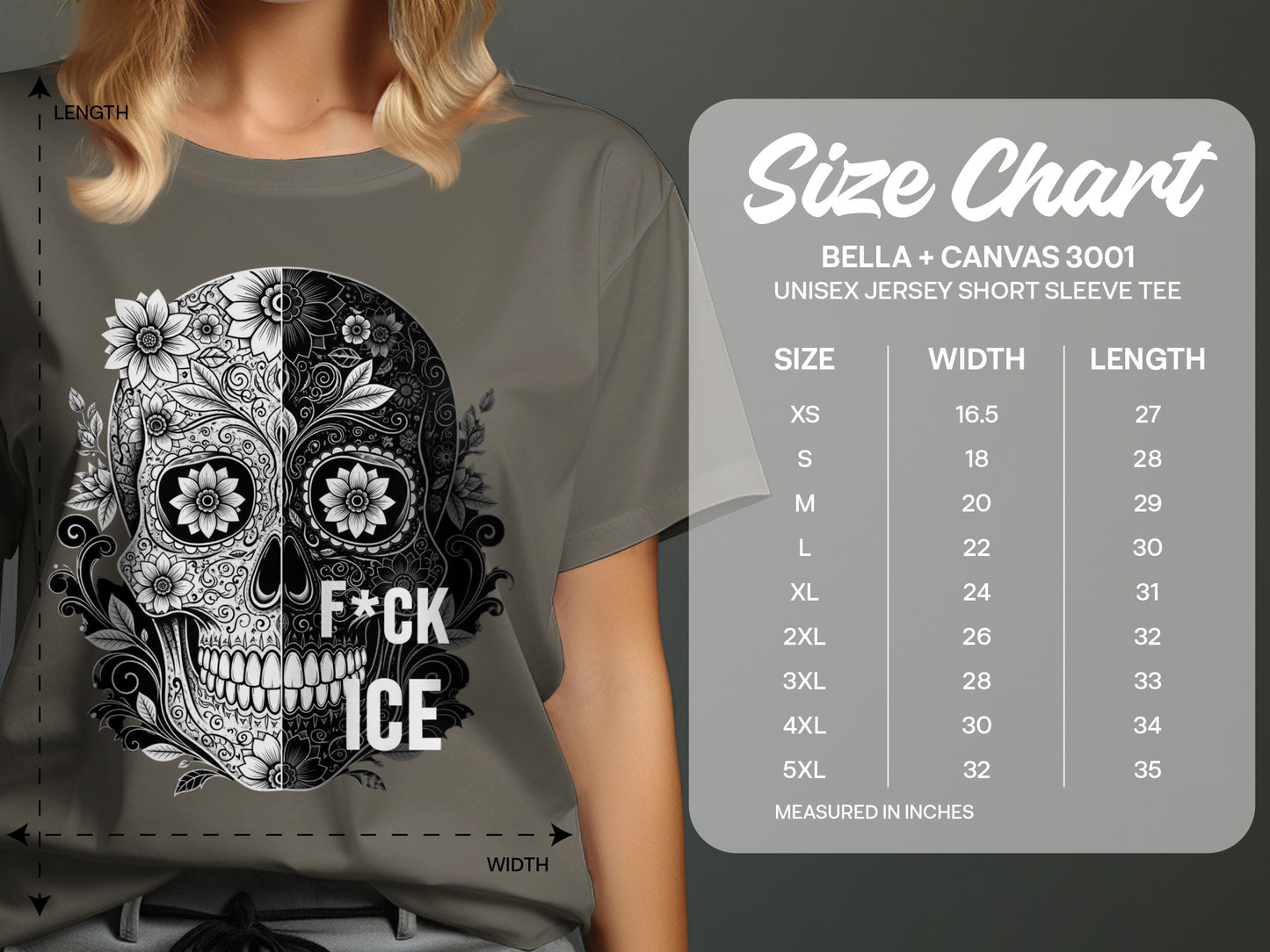 F*ck Ice Skull Graphic Design Short Sleeve Tee product