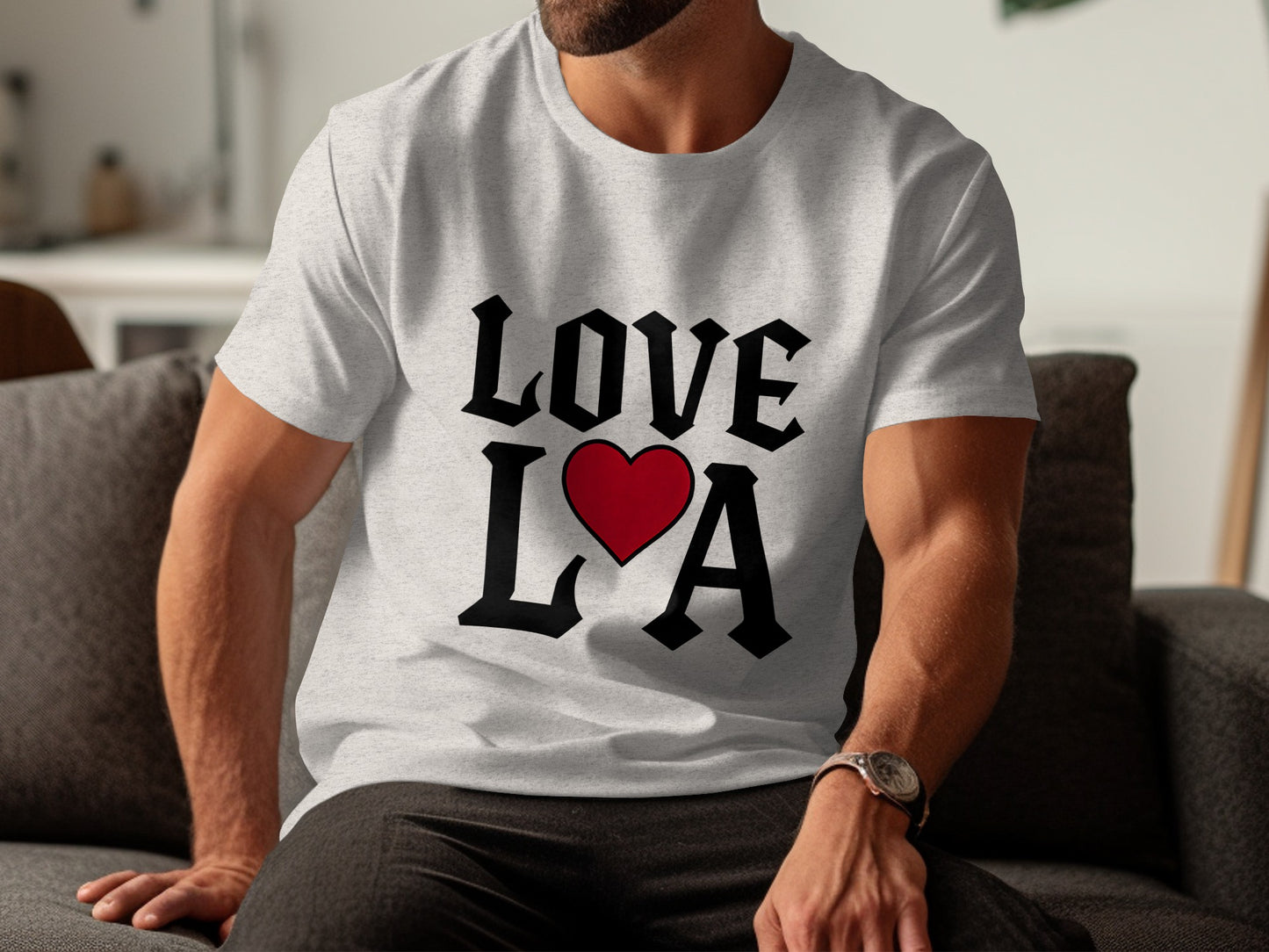 Love LA Graphic Design Casual Shirt product type