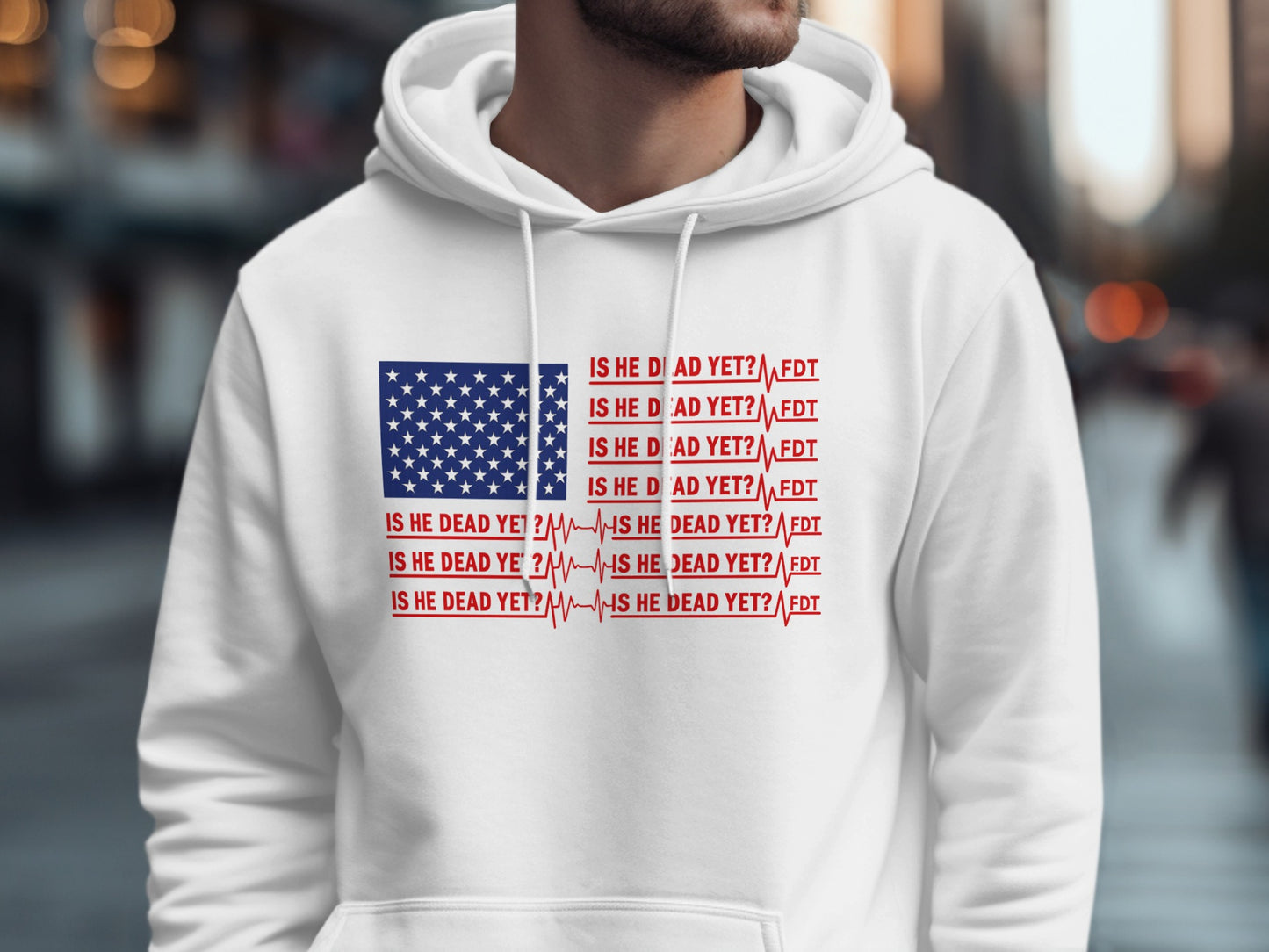 Is He Dead Yet FDT Flag Printed Hoodie product type