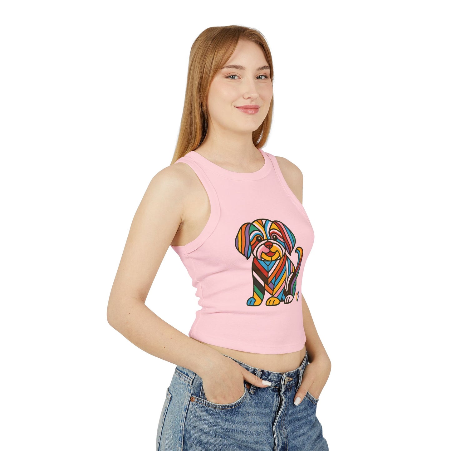 Women's Micro Rib Racer Tank Top