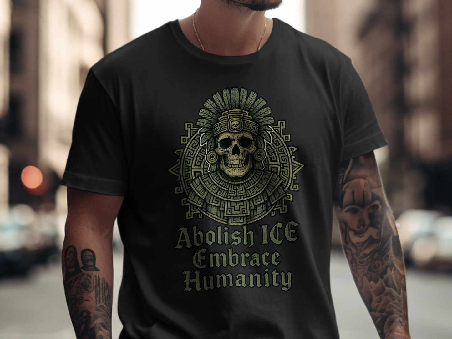 Abolish ICE Embrace Humanity Statement T-Shirt