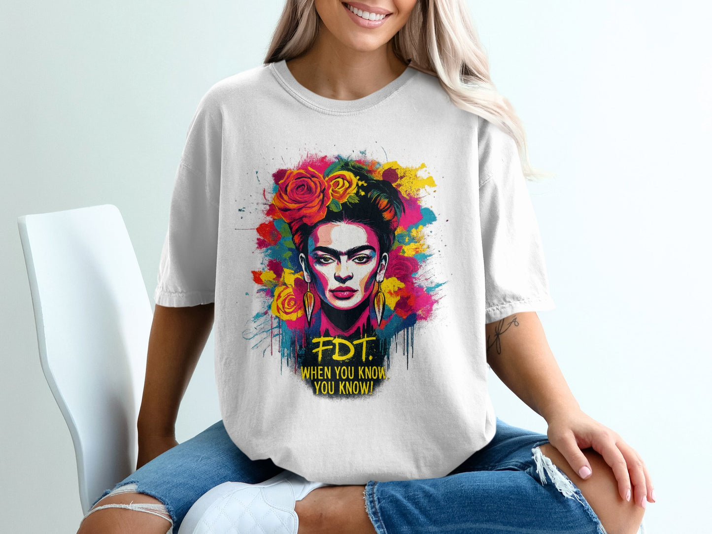Vibrant Artistic FDT Graphic Tee When You Know T-shirt Product