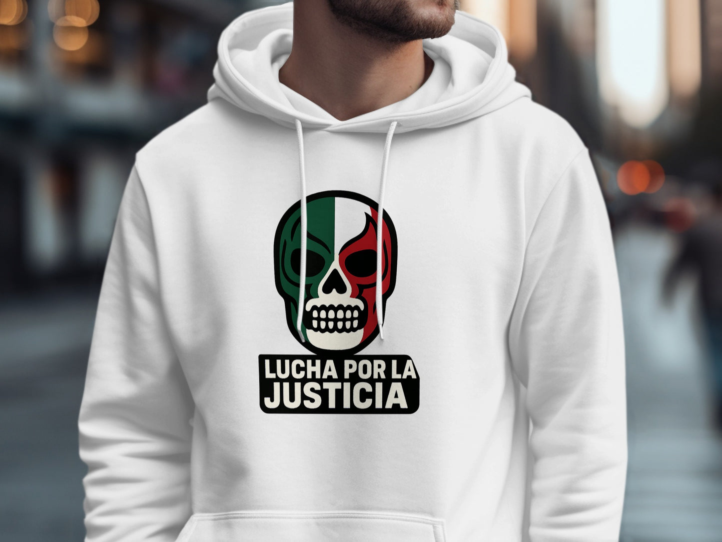 Lucha Por La Justicia Skull Design Hoodie product