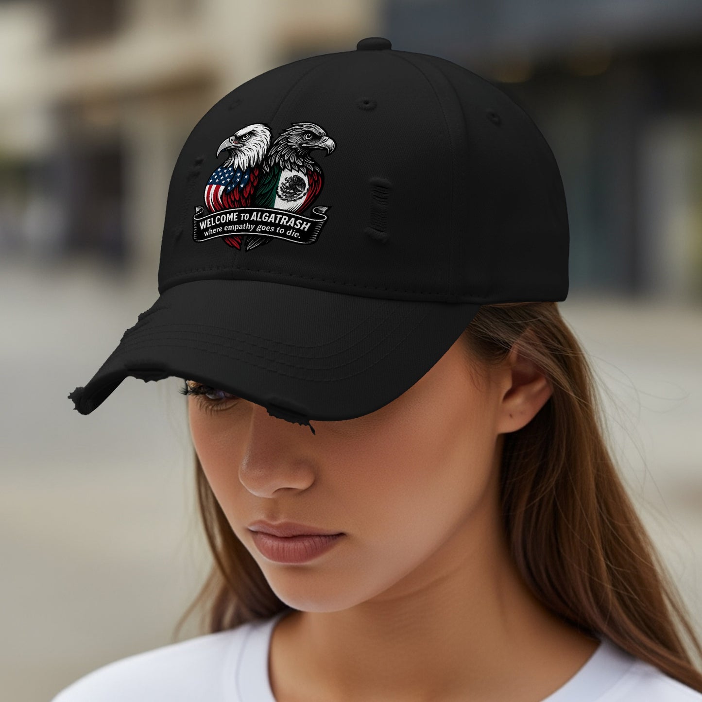 Welcome to Alcatrash Black Eagle Graphic Hat product