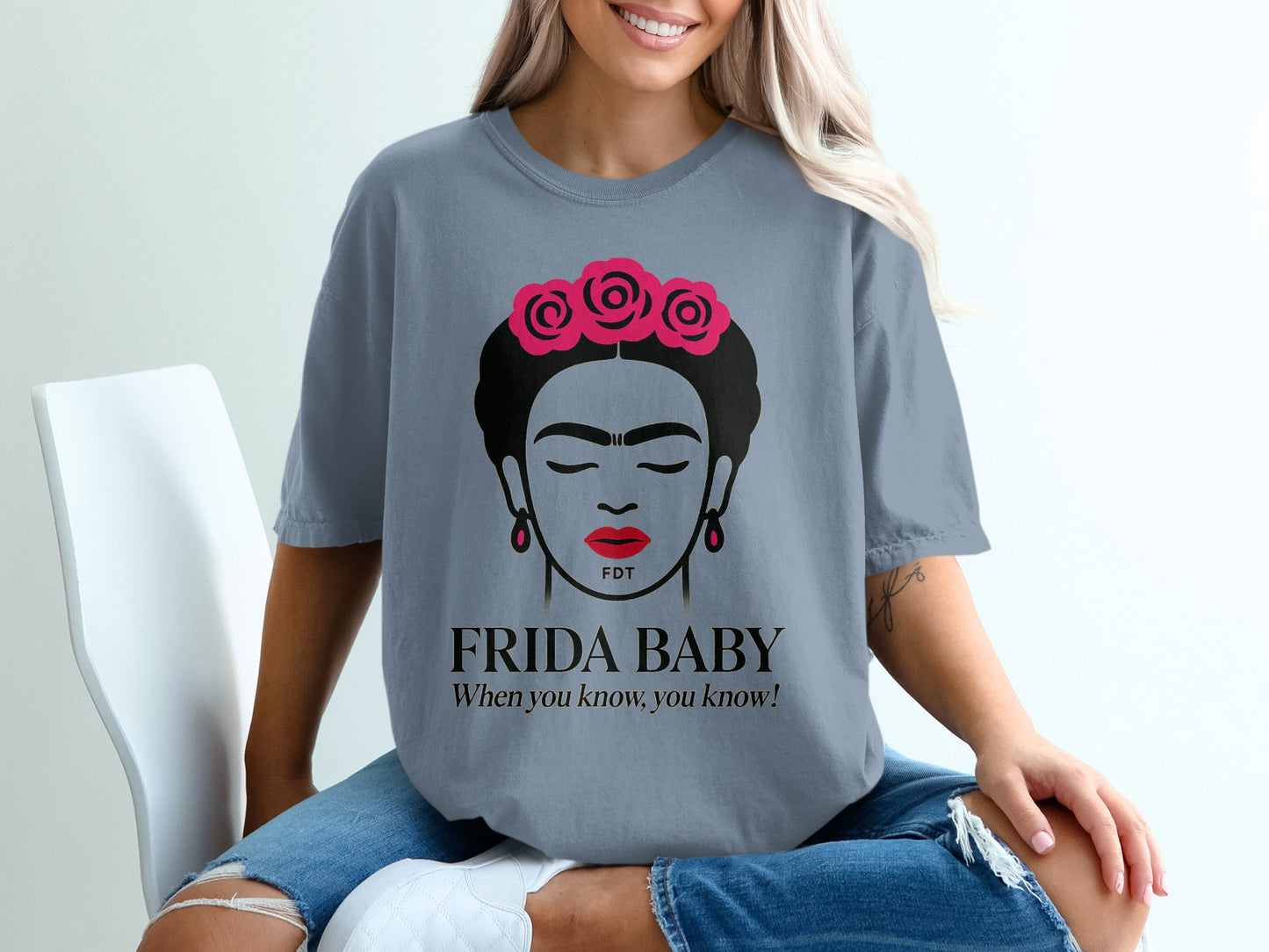 Frida Baby Graphic Art Design T-shirt product