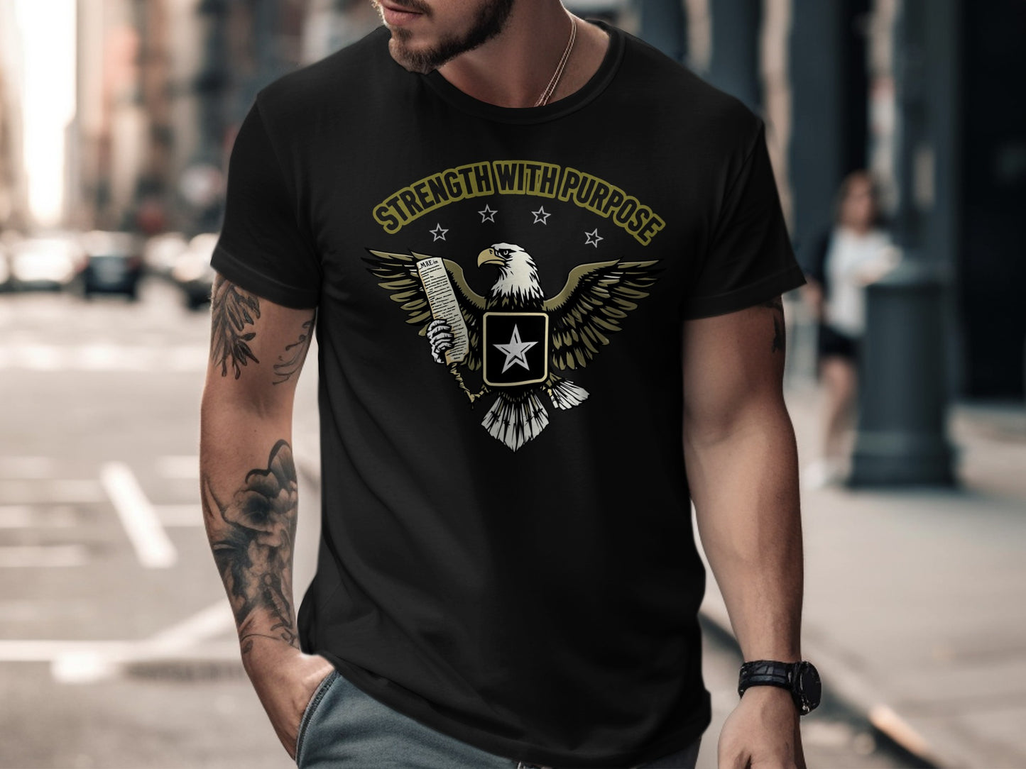 Strength With Purpose Graphic Eagle T-Shirt Product
