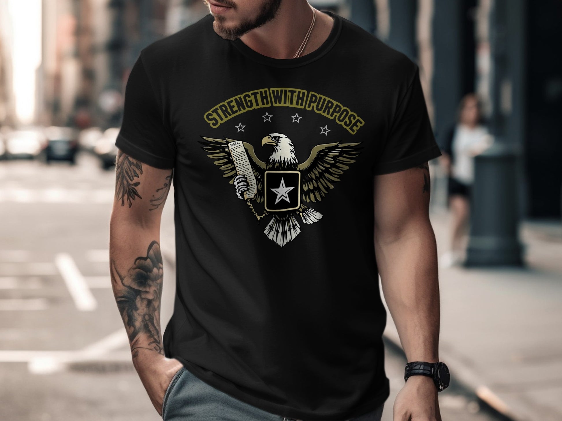Strength With Purpose Graphic Eagle T-Shirt Product