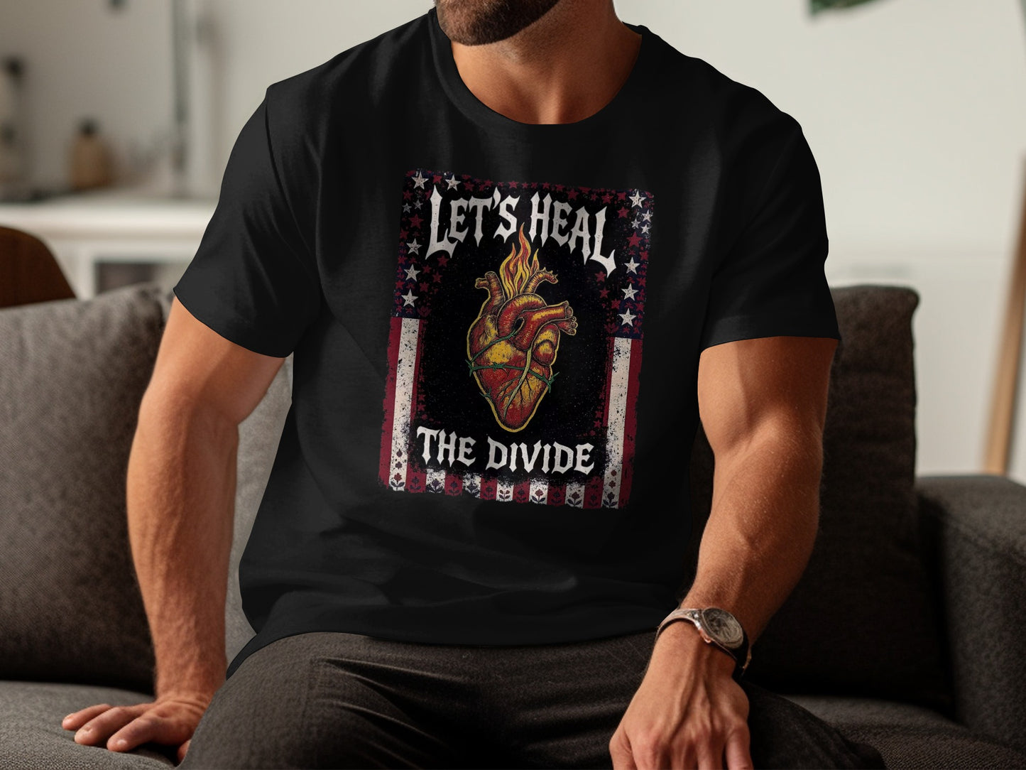 Let's Heal The Divide Artistic Graphic Tee product type