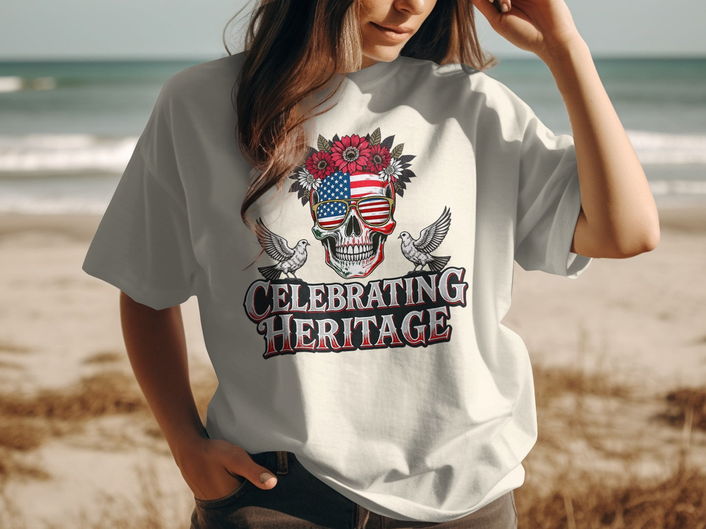 Celebrating Heritage Skull Graphic T-shirt product