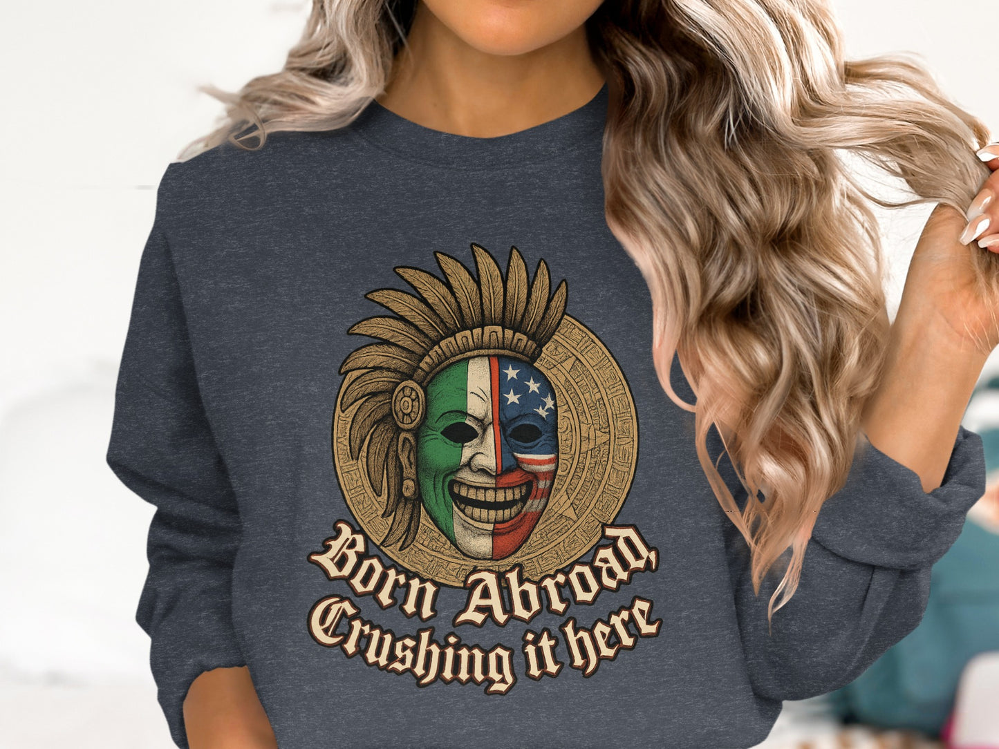 Born Abroad Crushing it Here Graphic T-Shirt product