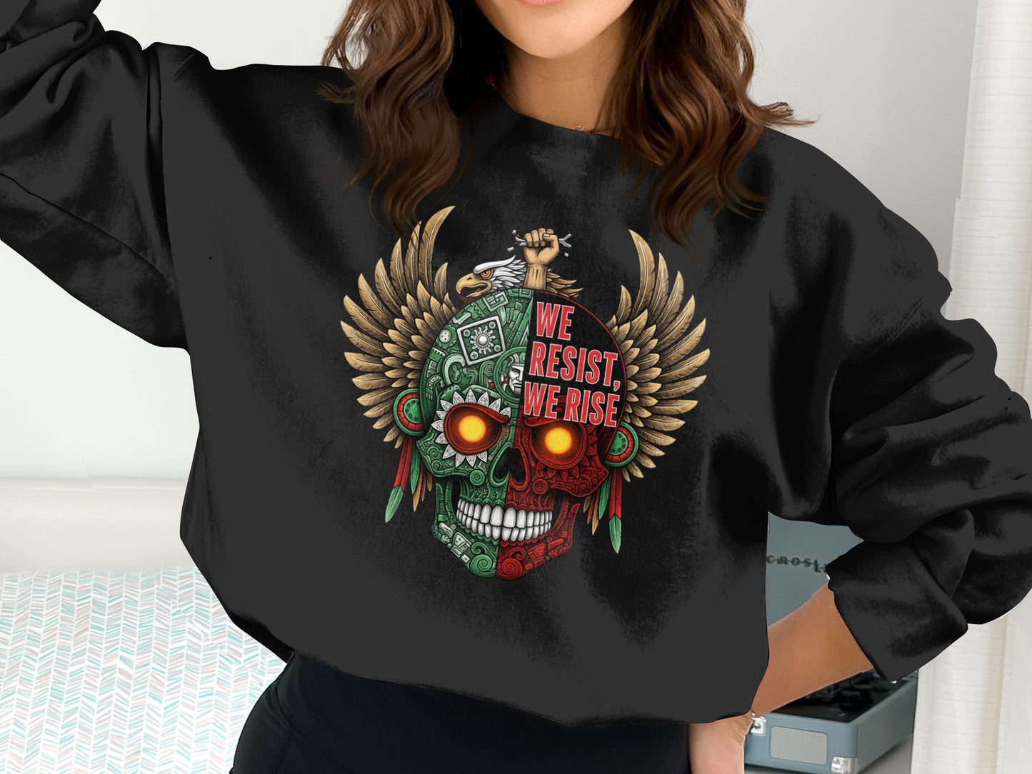 We Resist We Rise Skull Design Sweatshirt product