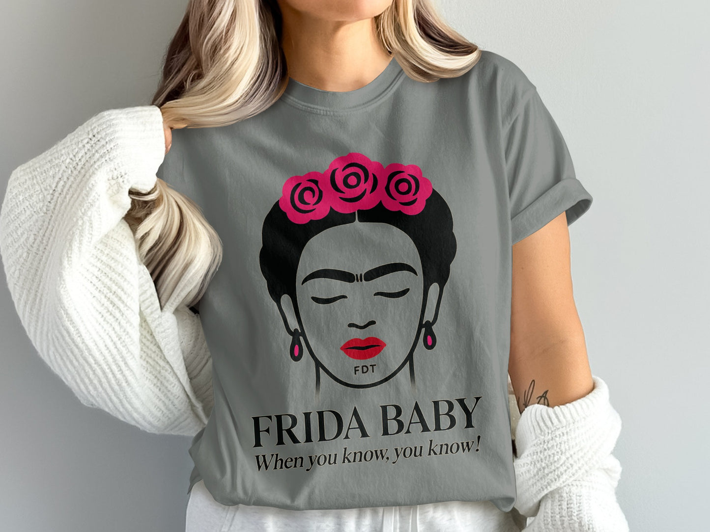 Frida Baby Graphic Tee with Floral Headband Product