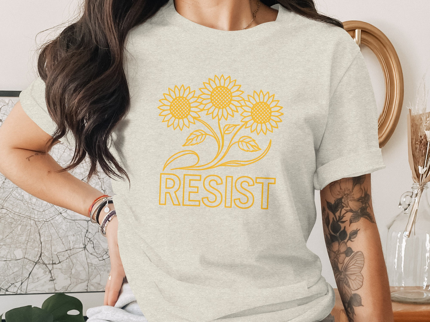 Resist Sunflower Graphic Tee inspiring product