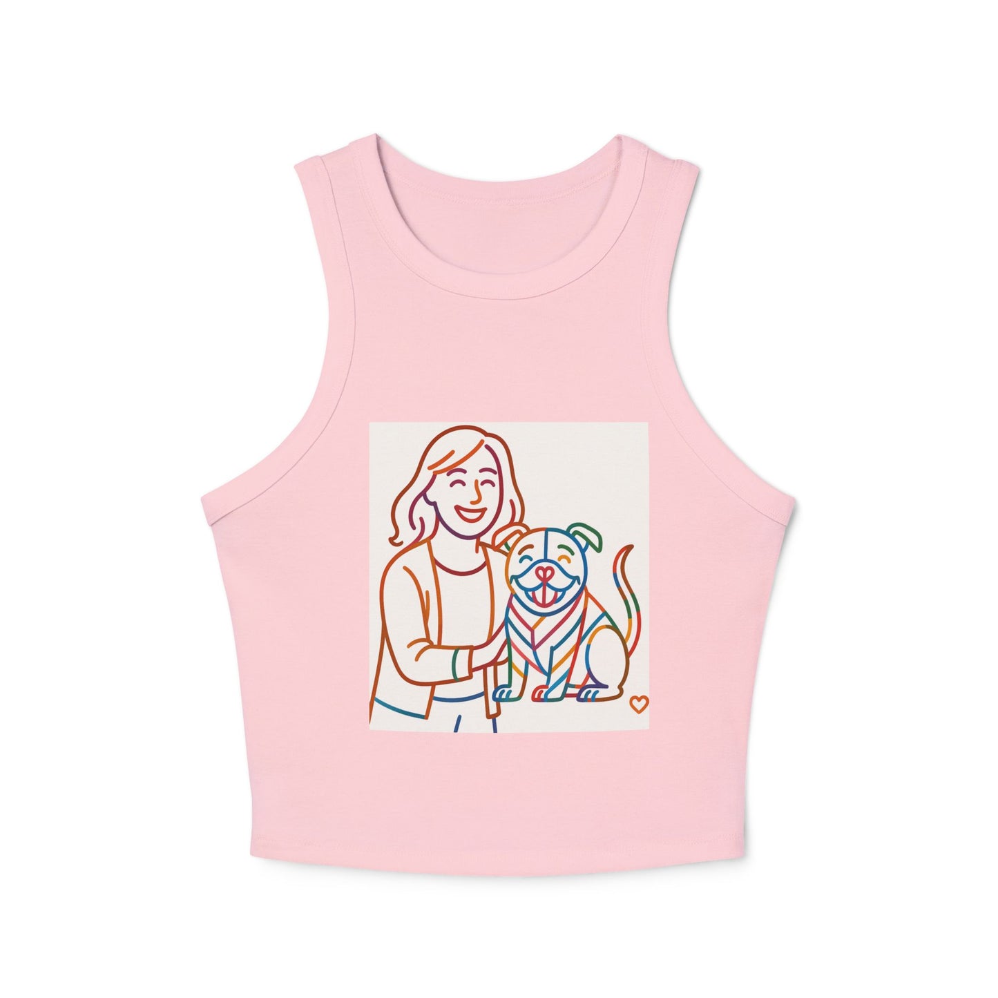 pride tank top Cute Dog Lover Racer Tank Top - Women's Micro Ribbed Crop Tee